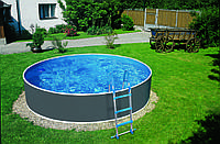 Каркасный бассейн 4.6х1.2 м. без фильтра, AZURO Graphite | Mountfield (Чехия)