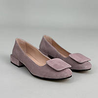 Туфлі жіночі велюрові кольору візон 4001/35 35 розмір