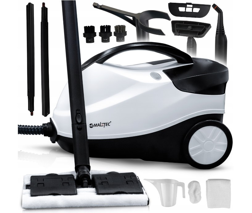 Пароочисник Maltec 109844 HDS7000W-PRO 4 бари 1,6 л 2000 Вт із повним набором аксесуарів