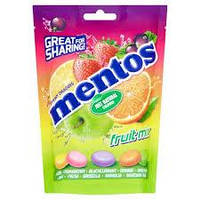 Mentos Fruit жевательные драже в пакетиках 160г