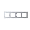 8574 PL Рамка 4 пости Sky сріблястий 2CLA857400A1301, фото 3