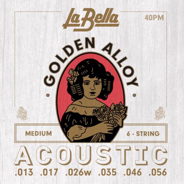 Струни для акустичної гітари La Bella 40PM Medium, фото 1