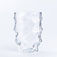 Декоративная стеклянная ваза, форма цылиндрическая