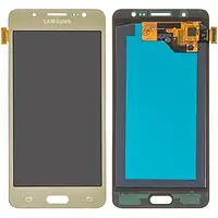 Дисплей для Samsung J510/J5 2016 (GH97-19466A) модуль (экран,сенсор) сервисный оригинал, Золотой