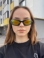 Солнцезащитные очки с полумесяцем y2k | очки с зеркальными линзами