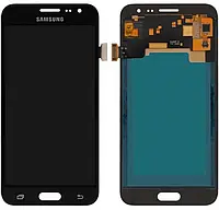 Дисплей для Samsung J320/J3 2016 (GH97-18414C) модуль (экран,сенсор) сервисный оригинал, Черный