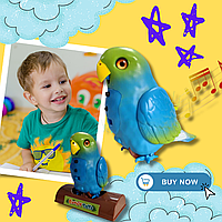 Интерактивная игрушка-повторюшка попугай Funny Parrot, Интерактивный попугай Funny Parrot для речевых навыков