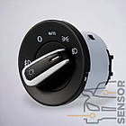 Перемикач світла фар Skoda 1Z0941431K тонкий з авто хром (ПСФ), фото 6