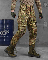 Штурмовые армейские штаны Oblivion Мультикам Рип-стоп с усиленными зонами колен, Тактические брюки для военных