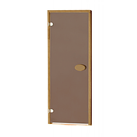 Двері для сауни стандартні, колір бронза 70*190 см термолипа