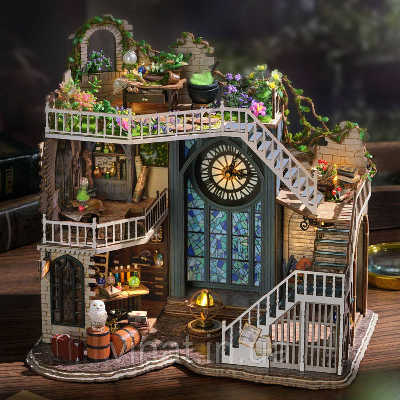 УЦІНКА! Прим'ята коробка! Румбокс Magic House Конструктор подарунковий інтер'єрний Магічний будинок у стилі Гаррі Поттера DIY