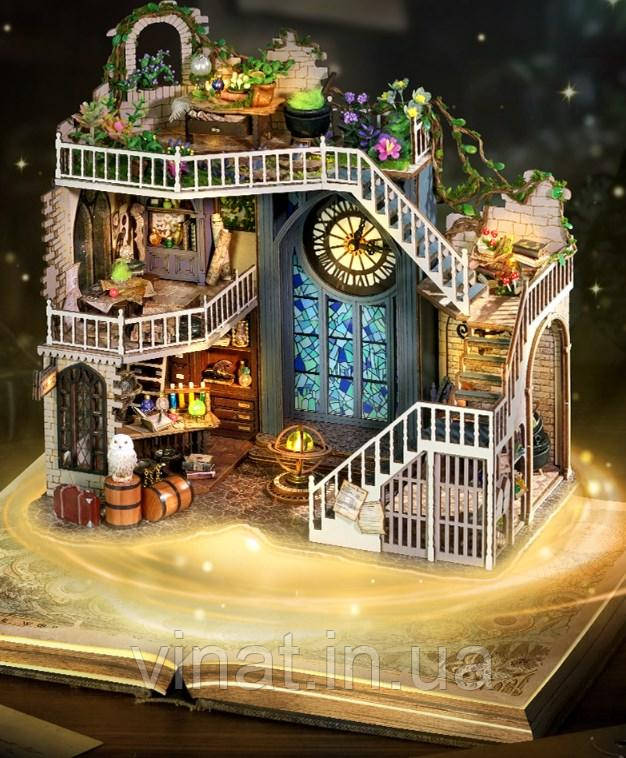 Румбокс Magic House Конструктор подарунковий інтер'єрний Магічний будинок у стилі Гаррі Поттера DIY LV-003 без куполу