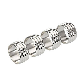 Набір із 4 тримачів для серветок у вигляді кілець H. B. Kollektion