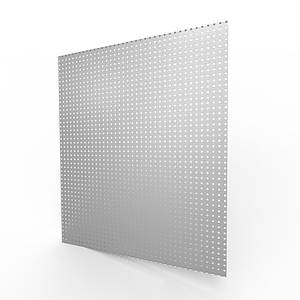 Перфорований лист для інструментів пофарбований 100х100, білий