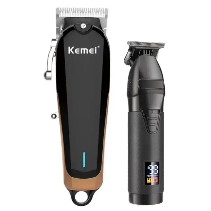 Комбо-набір для стрижки Kemei & Resuxi Power Black (KM-1756+S11-BK)