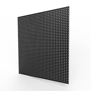 Перфорований лист для інструментів пофарбований 100х100, чорний