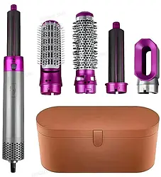 Професійний стайлер для волосся Hair Styler 5in1 зі шкіряним чохлом