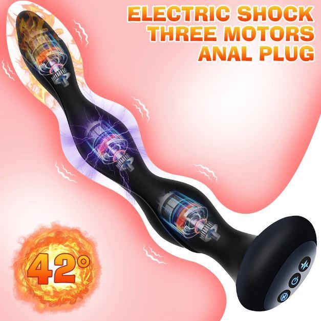 Анальний вібратор ElectricBall з підігрівом і електростимуляцією, фото 1