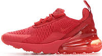 36-40 Nike Air Max 270 Red кроссовки женские Найк Аир Макс 270 красные текстиль сетка