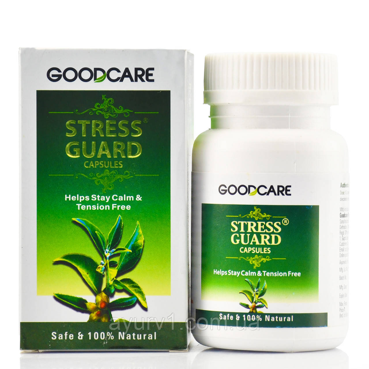 Стрес Гард нервове виснаження, депресія, безсоння Гудкеар , Stress Guard, Goodcare , 60 caps