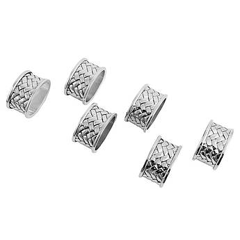 Набір із 6-ти металевих тримачів для серветок у вигляді кілець H. B. Kollektion