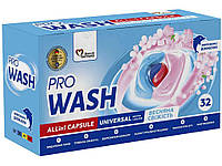 Капсула для прання 32шт Весняна свіжість ТМ PRO WASH