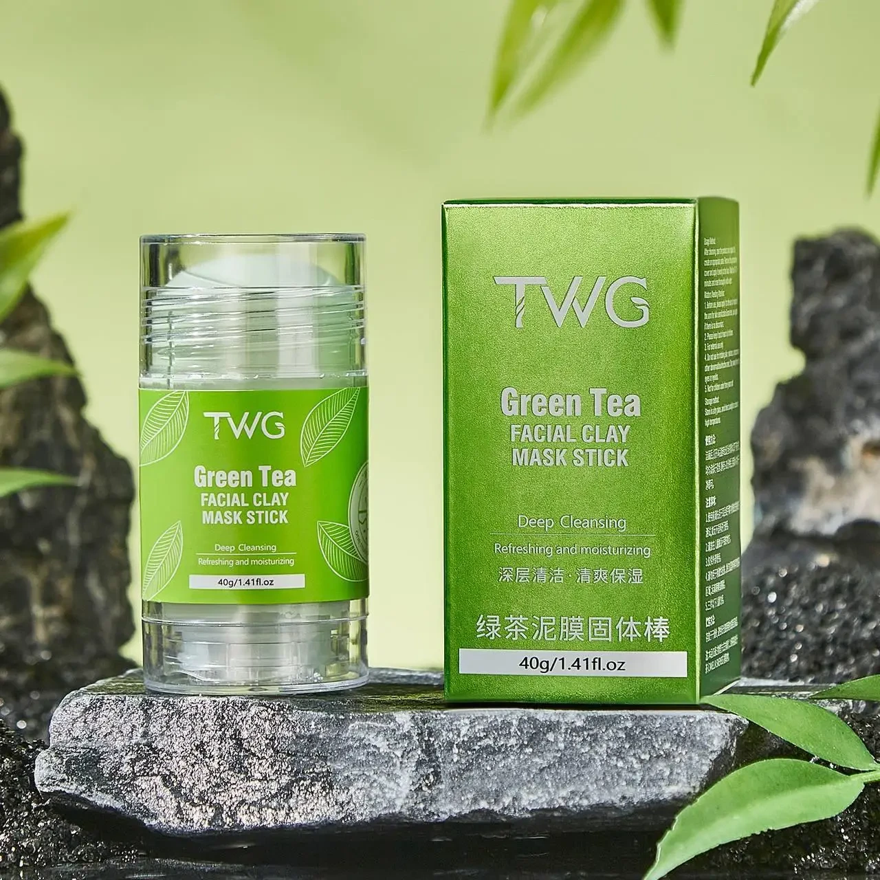Освіжаюча маска в стіку з екстрактом зеленого чаю TWG Green Tea Mask, 40 г