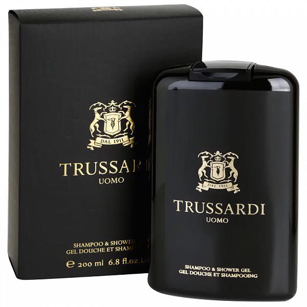 Шампунь-гель для душу Trussardi Uomo для чоловіків — shower gel 200 ml