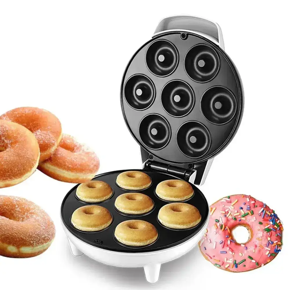 Апарат для випікання пончиків з антипригарним покриттям Donut maket 530 White