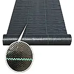 Агротканина Agreen 100 г/м² 3.20 х 50 м Чорна Садова агротканина Агротекстиль для троянд Агротканина для дачі