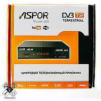 ASPOR 603 ORIGINAL DVB-T2 современный цифровой Т2 тюнер для телевизоров и мониторов (оригинал)