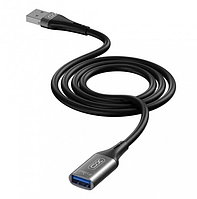 Кабель Usb-Usb подовжувач 3.0 XO NB220 2М USB to USB data cable 2m Black