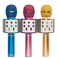 Караоке WSTER WS-858 детский Bluetooth микрофон