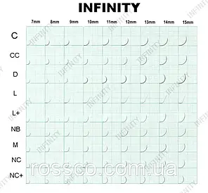Вії INFINITY Dark Chocolate (гіркий шоколад) B 0.1 Mix 4,5,6, фото 4