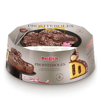 Профитроль Dal Colle Profiteroles в шоколадной глазури с шоколадным кремом 750г Италия