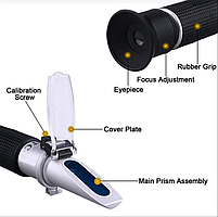 Спиртометр для спирту горілки самогону алкоголю 0-80% Рефрактометр RZ 116, фото 5