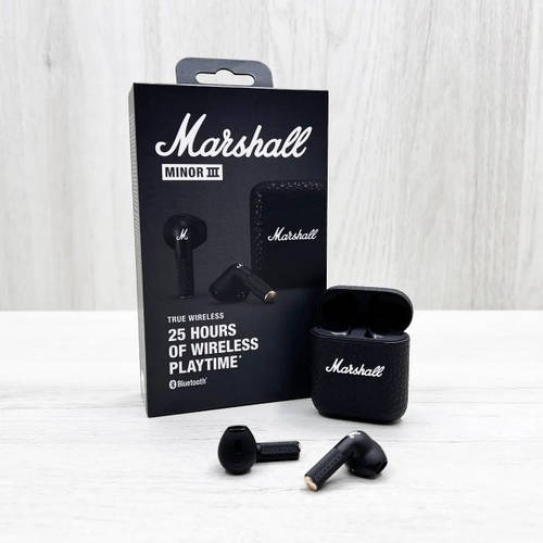 Беспроводные наушники Marshall Minor III TWS Black наушники Маршал ...