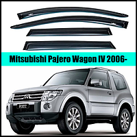 Ветровики Mitsubishi Pajero Wagon IV 2006-> (скотч) AV-Tuning