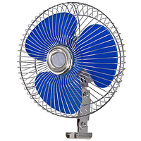 Вентилятор в автомобіль12 V (d 8" — 20,0 см) металевий Vitol