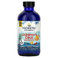 Nordic Naturals, Children's DHA, ДГК для детей от 1 до 6 лет, со вкусом клубники, 237 мл, срок годности04/2025