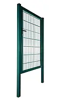 Хвіртка 1,00м/1,00м оц.+ПП RAL 6005 ЗЕЛЕНИЙ +замок (0393)