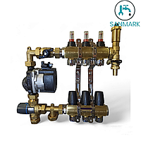 Коллектор в сборе на 5 выходов Raftec + + УЗЕЛ Afriso AUTO 9050110 с насосом GRUNDFOS UPM3