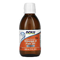 Жидкая омега 3 NOW Omega-3 Fish Oil (200 мл, лимон)