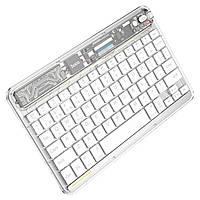 Клавіатура HOCO S55 Transparent Discovery edition wireless BT keyboard Space White