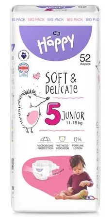 Підгузки Bella Baby Happy Soft & Delicate 5 Junior 11-18 кг (52 шт)
