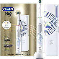 Электрическая зубная щетка Oral-B D505 PRO 3 3500 Cross Action White Olympic Edition [103760]