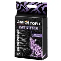 AnimAll TOFU Lavender - ТОФУ Лаванда - соевый наполнитель для кошек - 6 л / 2,6 кг