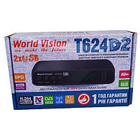 Т2 ресивер World Vision T624D2+IPTV
