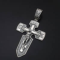 Мужской серебряный кулон крестик "Меч". Православный крест из серебра 925