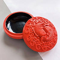 Різьблена лакова скринька для ювелірних виробів у ретро китайському стилі Коропи Кої